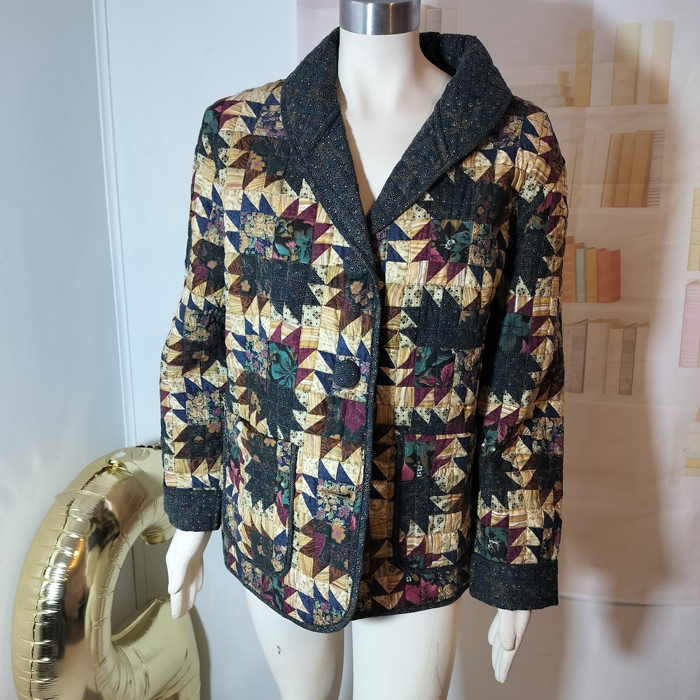 & Other Stories Multicolor Patchwork Blazer - image 2